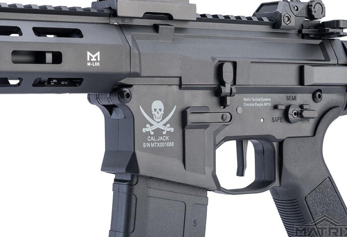 Matrix Calico Jack SBR Polymer M4 AEG Tanker Stock Black