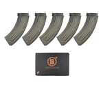 E&L Airsoft E&L AK47 Mid-cap 120 rd Metal Magazine Box Set - 5pcs