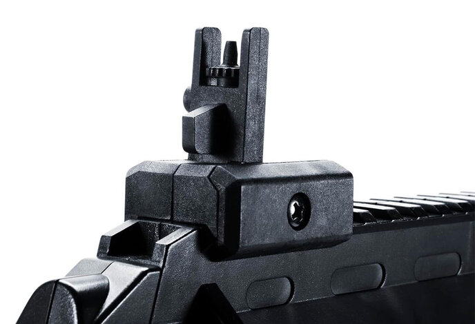 H&K MP7 Spring Airsoft Pistol w/ 2 Magazines, Black