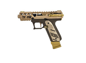 Airsoft Extreme AEX Custom KING TUT Action Army AAP-01 Gas Blowback Custom Gun, Tan / Gold