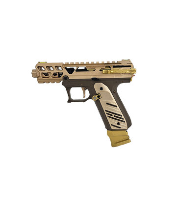 Airsoft Extreme AEX Custom KING TUT Action Army AAP-01 Gas Blowback Custom Gun, Tan / Gold
