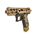 Airsoft Extreme AEX Custom KING TUT Action Army AAP-01 Gas Blowback Custom Gun, Tan / Gold