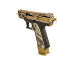 Airsoft Extreme AEX Custom KING TUT Action Army AAP-01 Gas Blowback Custom Gun, Tan / Gold