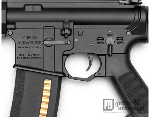 PTS PTS Griffin Armament MK1 M4SD AEG 10.5in Black