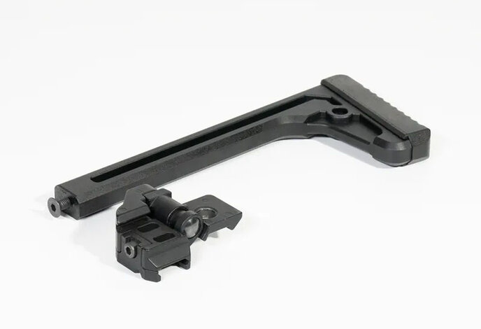Acetech folding polymer stock, picatinny mount