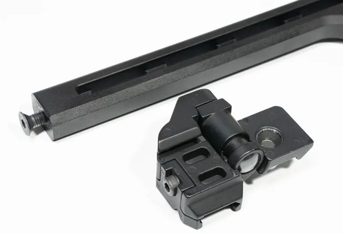 Acetech folding polymer stock, picatinny mount
