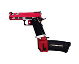 AEX Custom Red Stryker - Tokyo Marui Hi Capa 4.3 HPA pistol, Red / Siler