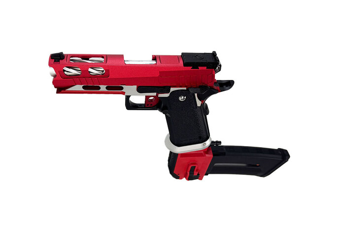 AEX Custom Red Stryker - Tokyo Marui Hi Capa 4.3 HPA pistol, Red / Siler