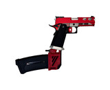 AEX Custom Red Stryker - Tokyo Marui Hi Capa 4.3 HPA pistol, Red / Siler