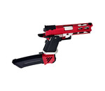 Airsoft Extreme AEX Custom Red Stryker - Tokyo Marui Hi Capa 4.3 HPA pistol, Red / Siler