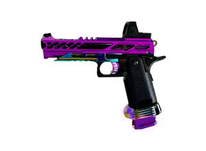 Airsoft Extreme AEX Custom Purple Pain - Tokyo Marui Hi Capa 5.1 Pistol, Purple/Rainbow