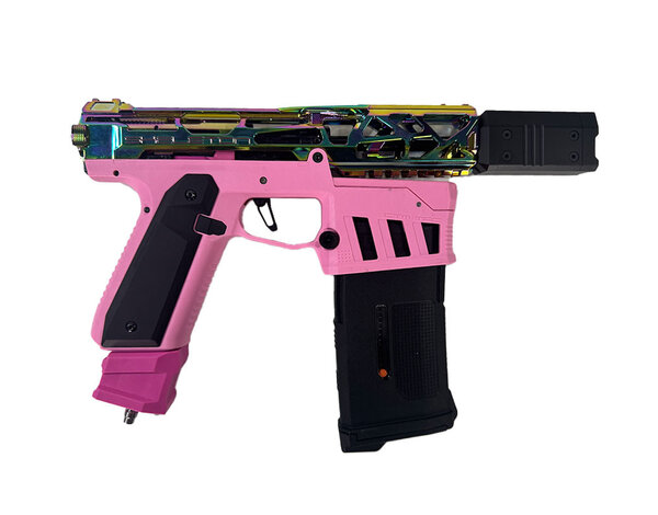 Airsoft Extreme AEX Custom Hotline Miami - AAP-01 Pistol, Rainbow / Pink