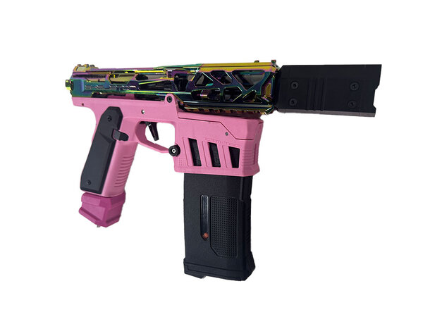 Airsoft Extreme AEX Custom Hotline Miami - AAP-01 Pistol, Rainbow / Pink