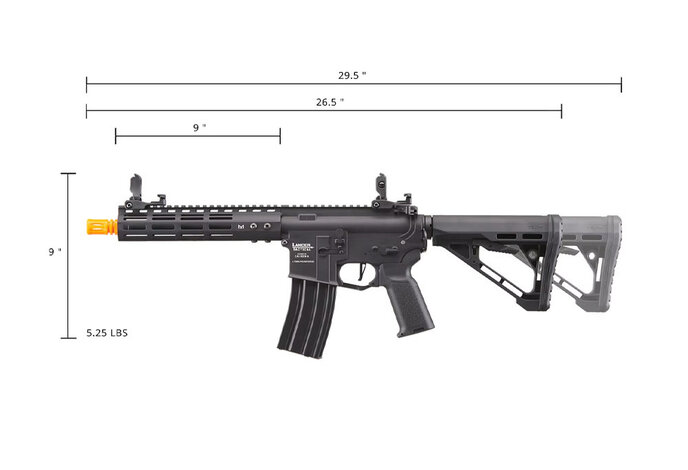 Lancer Tactical Gen2 Archon 9" M-LOK M4 Airsoft Rifle w/ Delta Stock