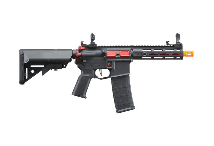 Lancer Tactical Gen 2 Hellion M-LOK 7" Airsoft M4 AEG Core Series Black & Red (no batt & charger)