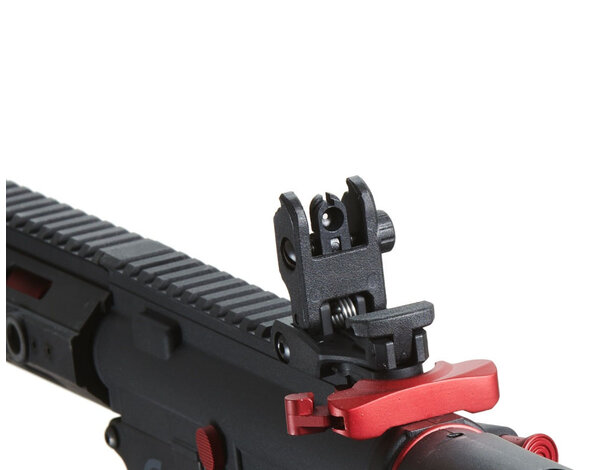 Lancer Tactical Lancer Tactical Gen 2 Hellion M-LOK 7" Airsoft M4 AEG Core Series Black & Red (no batt & charger)