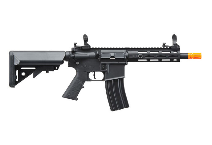 Lancer Tactical GEN2 M4 7" M-LOK High FPS Nylon Body / Metal Barrel Assembly AEG Black w/batt & charger