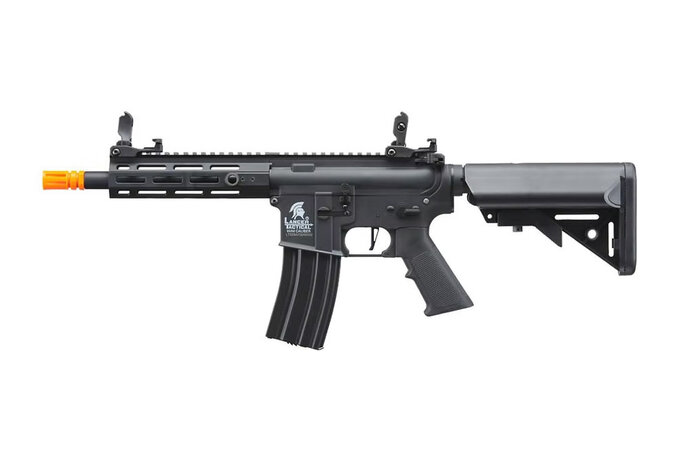 Lancer Tactical GEN2 M4 7" M-LOK High FPS Nylon Body / Metal Barrel Assembly AEG Black w/batt & charger