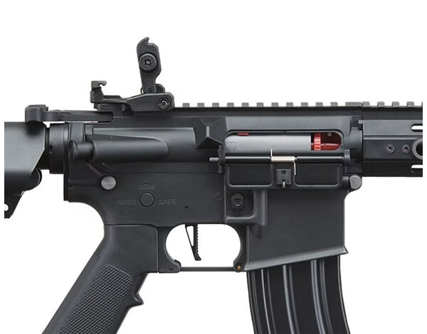 Lancer Tactical Lancer Tactical GEN2 M4 7" M-LOK High FPS Nylon Body / Metal Barrel Assembly AEG Black w/batt & charger