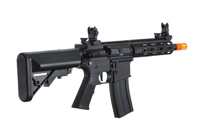 Lancer Tactical GEN2 M4 7" M-LOK High FPS Nylon Body / Metal Barrel Assembly AEG Black w/batt & charger