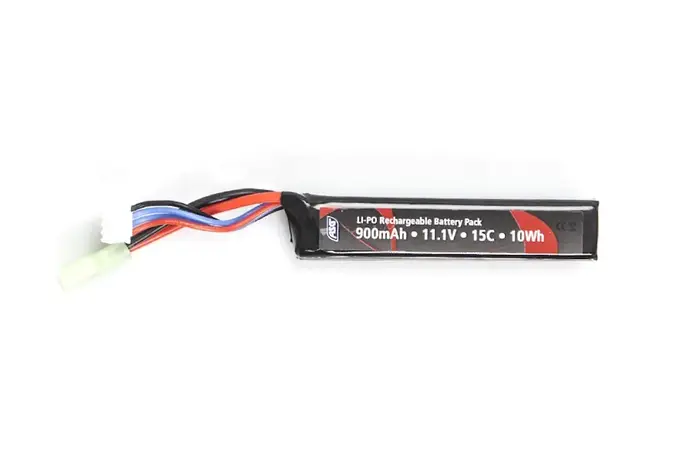 ASG 11.1v 900mAh 15C Stock Tube LiPo Battery Tamiya