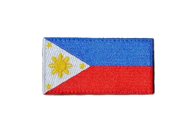 Philippines Flag Embroidered Morale Patch