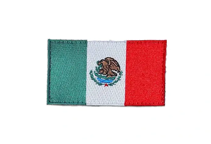 Mexico Flag Embroidered Morale Patch