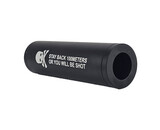 Skull mock suppressor, 110 mm, 14mm CCW thread