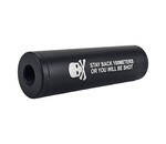 Airsoft Extreme Skull mock suppressor, 110 mm, 14mm CCW thread