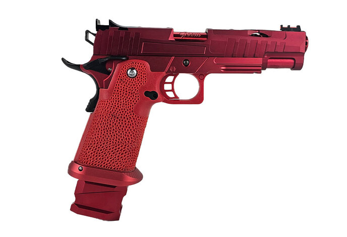 AEX Custom Player Number One Tokyo Marui Hi Capa 5.1 Gas Blowback Pistol, RED