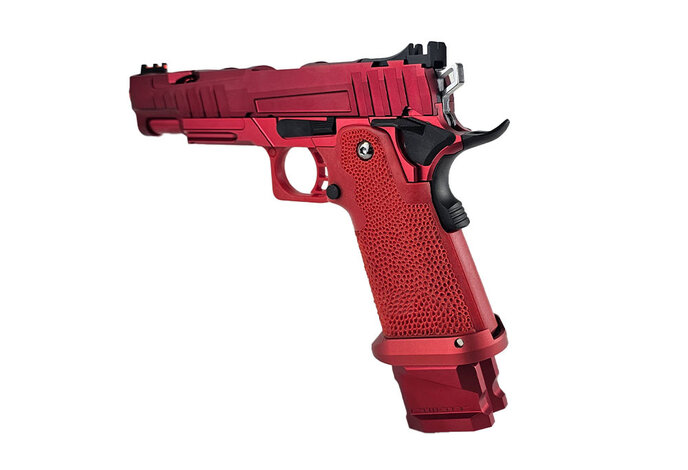 AEX Custom Player Number One Tokyo Marui Hi Capa 5.1 Gas Blowback Pistol, RED