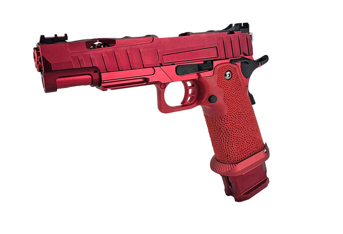 AEX Custom Player Number One Tokyo Marui Hi Capa 5.1 Gas Blowback Pistol, RED