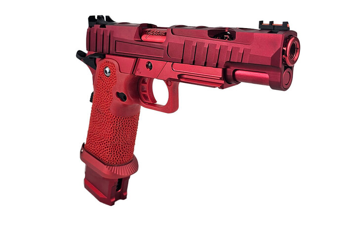 AEX Custom Player Number One Tokyo Marui Hi Capa 5.1 Gas Blowback Pistol, RED