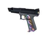 Airsoft Extreme AEX Custom ABALONE SHELL - Action Army AAP-01 Gas Blowback Gun, Black / Gray / Rainbow