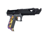 Airsoft Extreme AEX Custom ABALONE SHELL - Action Army AAP-01 Gas Blowback Gun, Black / Gray / Rainbow