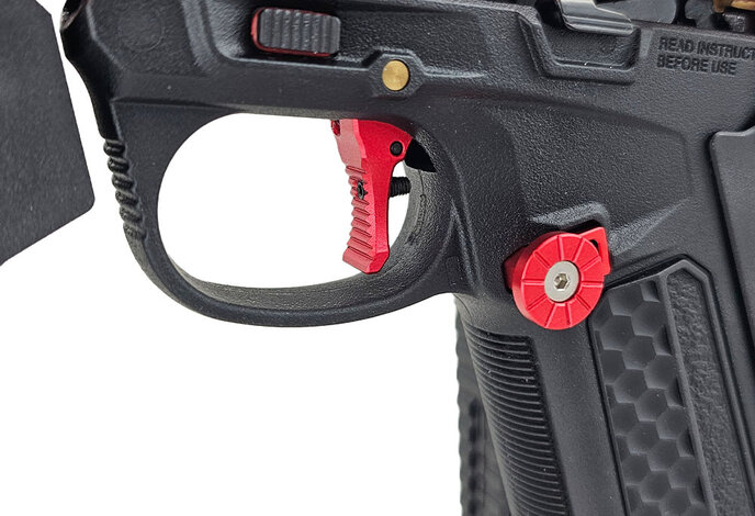 AEX Custom THE JOLLIBEE - Action Army AAP-01 Gas Blowback Gun, Red / Gold / Black