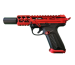 AEX Custom Red Devil ASG AAP-01 Gas Blowback Pistol Black/Red