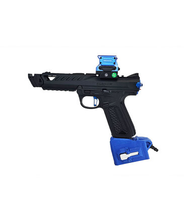 Airsoft Extreme AEX Custom BLUE PHANTOM - Action Army AAP-01 HPA Gun, Black / Blue