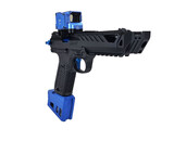 AEX Custom BLUE PHANTOM - Action Army AAP-01 HPA Gun, Black / Blue