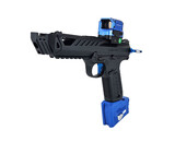 AEX Custom BLUE PHANTOM - Action Army AAP-01 HPA Gun, Black / Blue