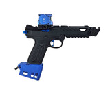 AEX Custom BLUE PHANTOM - Action Army AAP-01 HPA Gun, Black / Blue