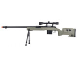 Wellfire M40A3 spring sniper rifle w/scope and bipod, OD green