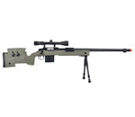Well Wellfire M40A3 spring sniper rifle w/scope and bipod, OD green
