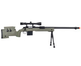 Wellfire M40A3 spring sniper rifle w/scope and bipod, OD green