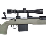Well Wellfire M40A3 spring sniper rifle w/scope and bipod, OD green