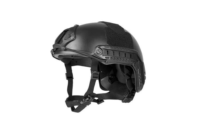 Lancer Tactical FMA Ballistic Helmet MH Type, Black, Medium/Large