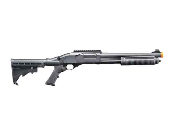 Golden Eagle Golden Eagle Gas Airsoft Shotgun w/ Optic Rail & M4 Crane Stock - Black