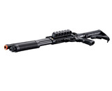 Golden Eagle Gas Airsoft Shotgun w/ Optic Rail & M4 Crane Stock - Black