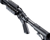 Golden Eagle Gas Airsoft Shotgun w/ Optic Rail & M4 Crane Stock - Black