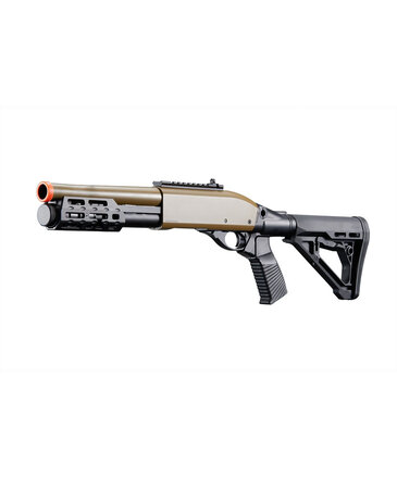 Golden Eagle Golden Eagle sawed off gas shotgun MLOK handguard, 3/6 shot, tan